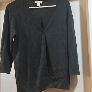 Dark grey button down sweater